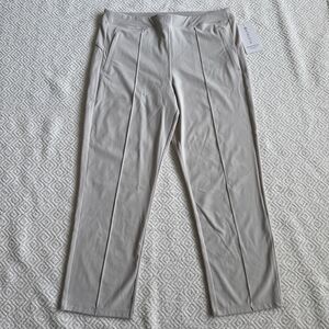 NWT Athleta Women's 16 White Beige Pants Careerwear Stretch Trekkie